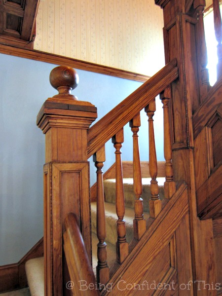 stairway, old architecture, home, small town USA, Midwest, #TheLoft, Being Confident of This