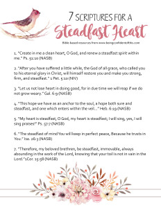 7 Scriptures For A Steadfast Heart Being Confident Of This