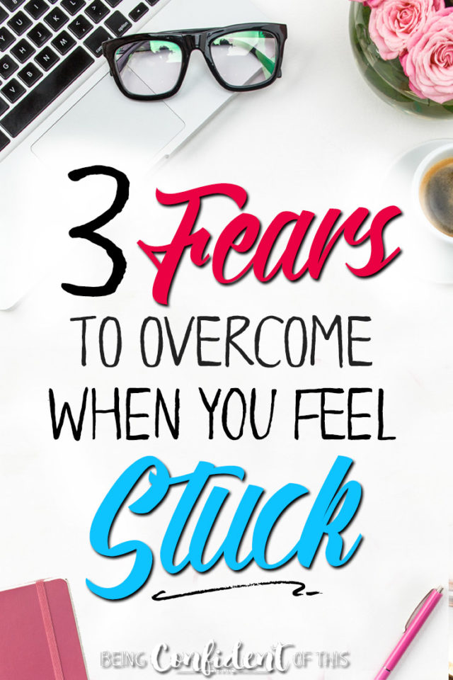 Are you sick and tired of feeling stuck? Learn how to overcome fear so you can experience victory!! #fear #workinprogress #overcome #persevere Faith | Being Confident of This | Christian women | fear of failure | fear and insecurity | goals | goal-setting | plans | change | habits | New Year | resolutions | personal growth | women of faith | Christian discipleship
